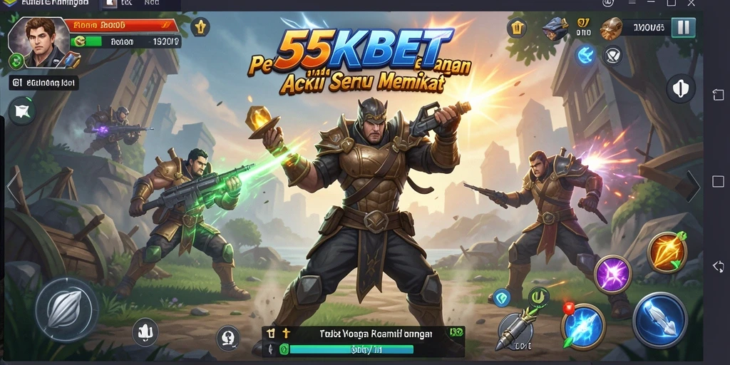 Tampilan gameplay mendebarkan dalam 55KBET dengan aksi yang intens.