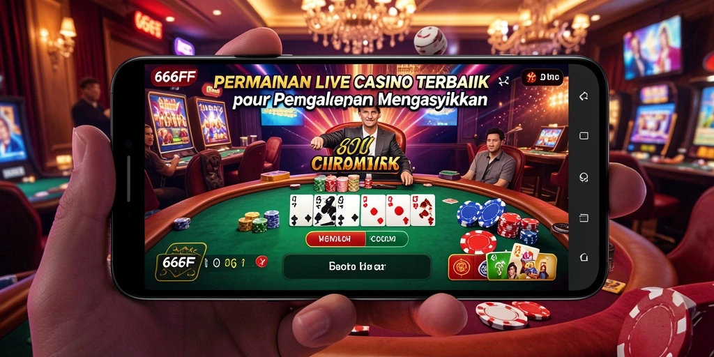 Tampilan menakjubkan dari gameplay Live Casino di 666FF.