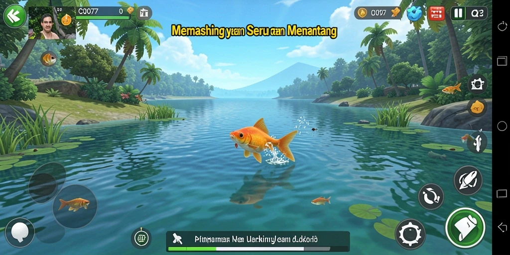 Tangkapan ikan seru di dalam game C0077 dengan grafis memukau.
