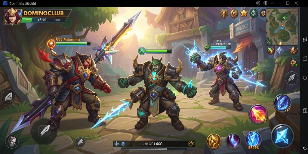 Tampilan menakjubkan dari gameplay ARPG DOMINOCLUB.