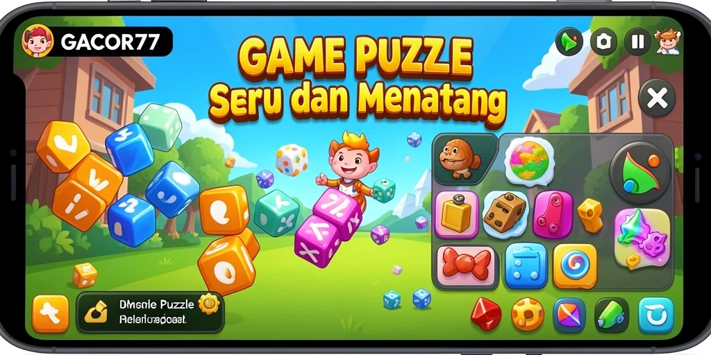 Screenshot GACOR77 menampilkan gameplay seru dengan berbagai tantangan Puzzle.