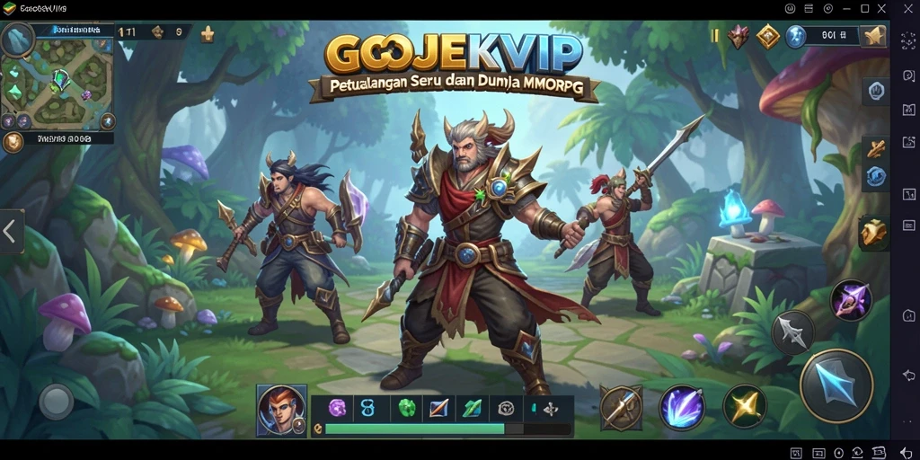 Tampilan gameplay seru dan imersif di dunia GOJEKVIP.