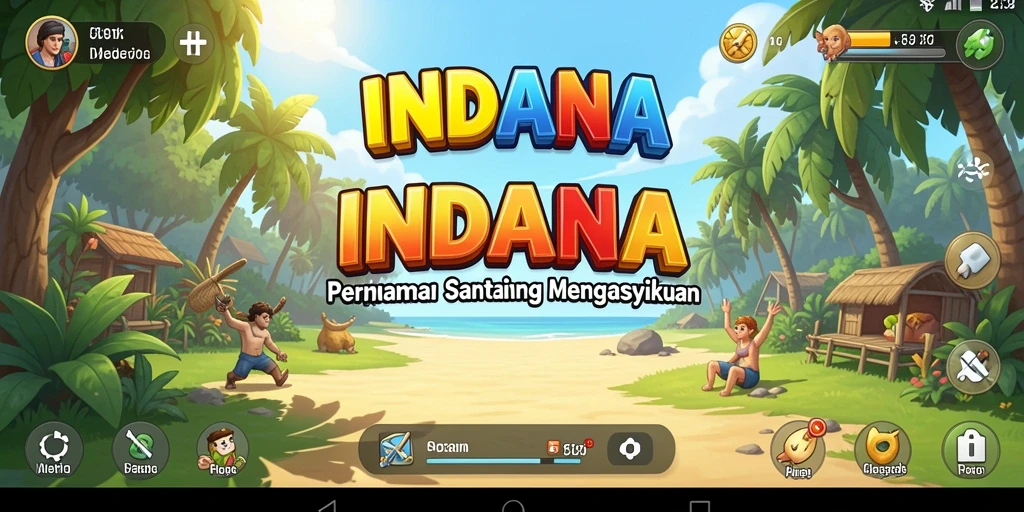 Tampilan menarik dari gameplay INDAAA yang seru.