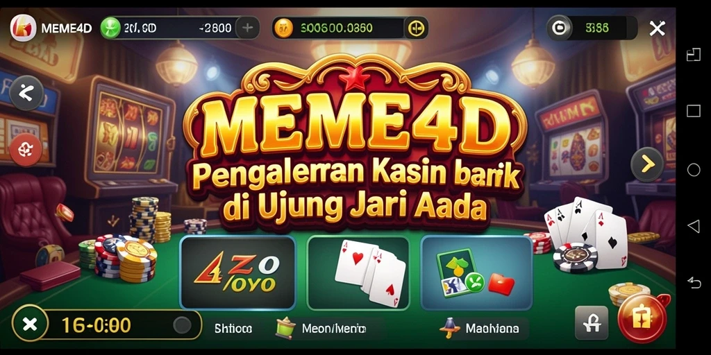 Tampilan gameplay seru dari MEME4D dengan fitur-fitur tak terlupakan.