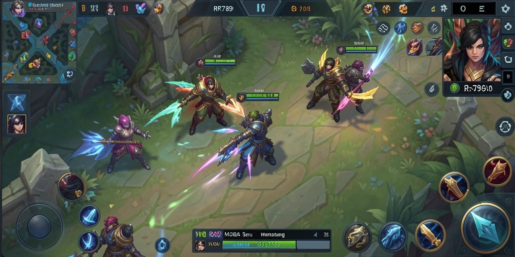 Gameplay seru di RR789 dengan pertempuran antar pemain.