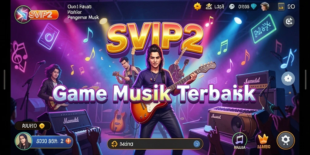 Tangkapan layar SVIP2 menampilkan pengalaman gameplay musik yang interaktif.