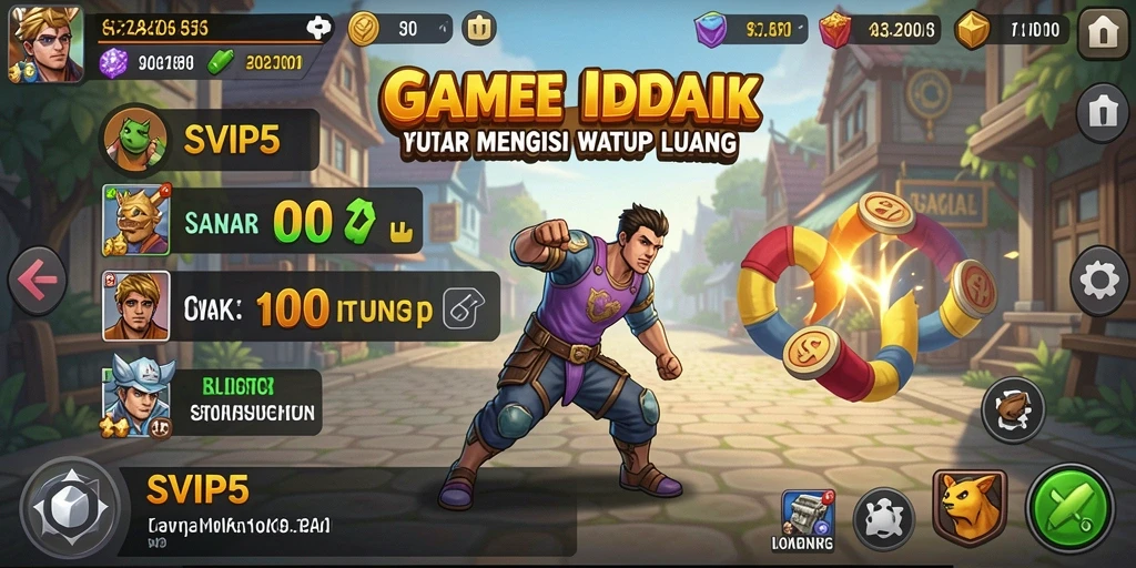 Screenshot gameplay SVIP5 yang menampilkan mekanisme Idle.
