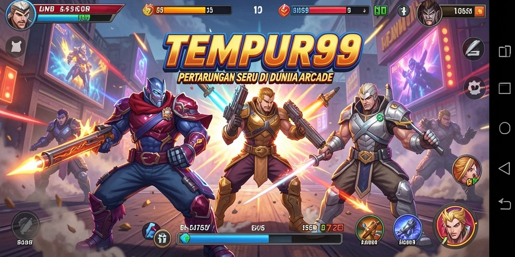 Tampilan gameplay seru di TEMPUR99 dengan grafis menarik.